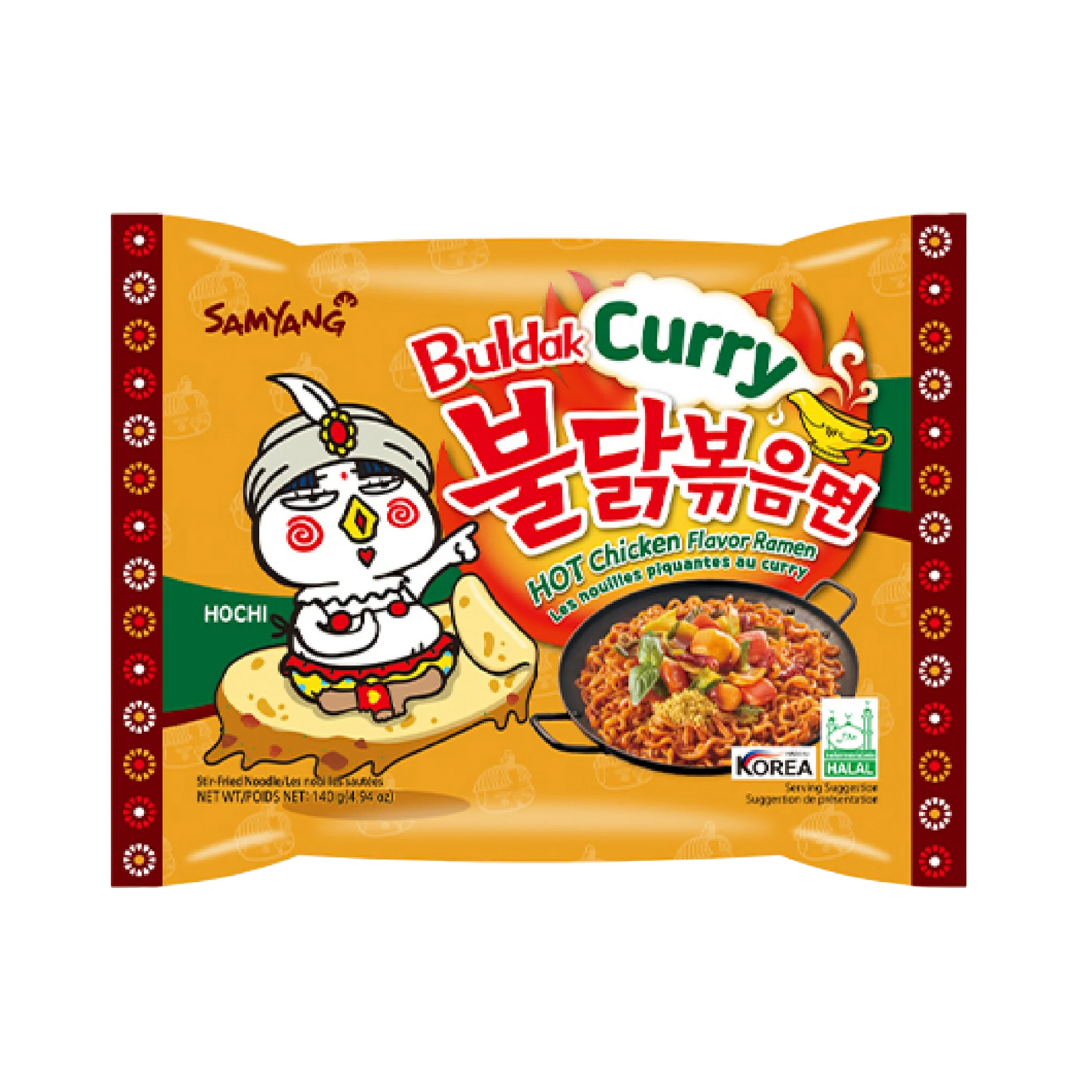 SAMYANG Ramen Buldak Curry au poulet épicé (140g)