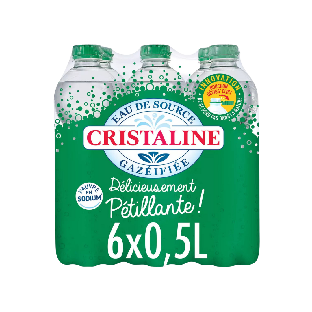 CRISTALINE Eau gazeuse (6x50cl)