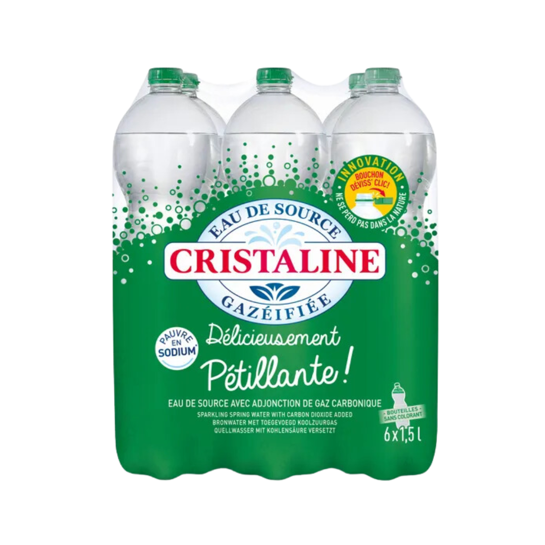 CRISTALINE Eau pétillante (6x1,5L)