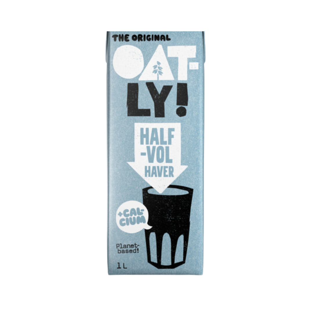 OATLY Lait d'avoine Demi-Écréme Avoine + Calcium (1 L)