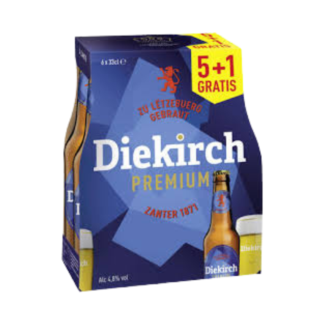 DIEKIRCH Premium Glass 4.8% 5+1 Gratis (6x33cl)