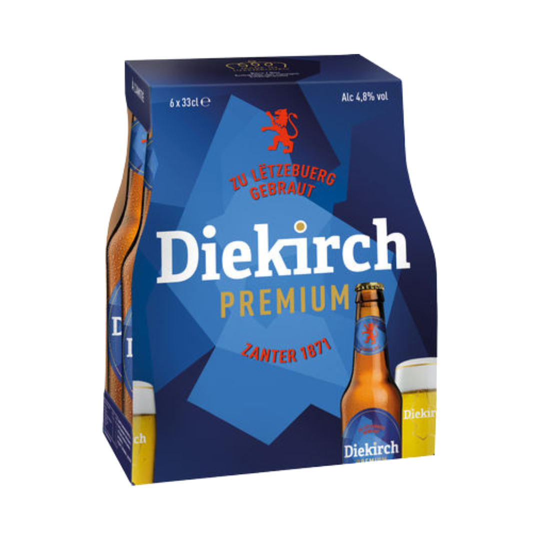 DIEKIRCH Verre à bière blonde Premium 4,8% (6x33cl)