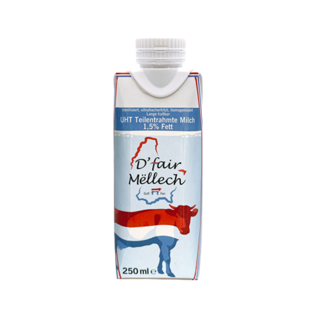 D'FAIR MËLLECH UHT 1,5% Fat (25cl)