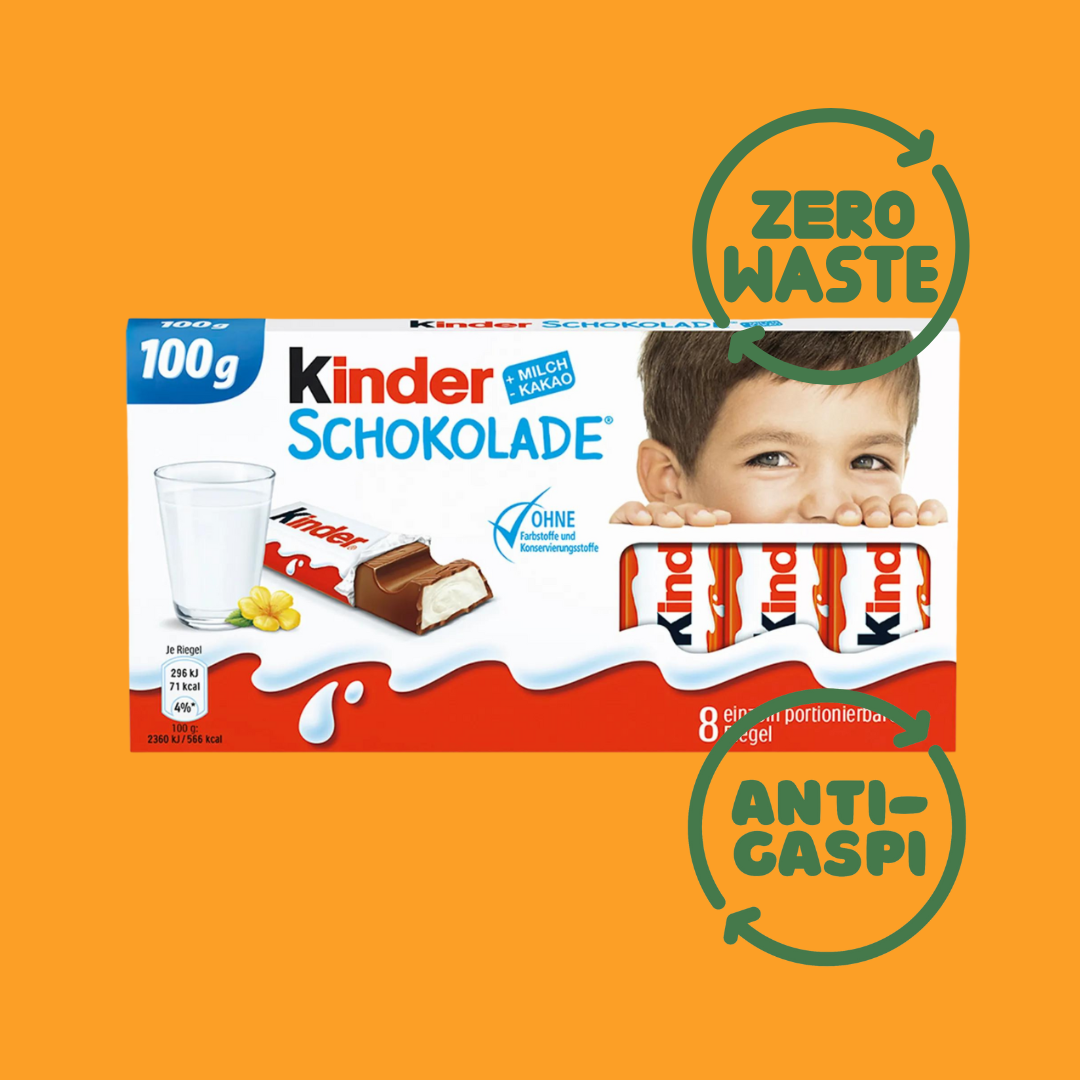 ZERO-WASTE KINDER Schokolade Bi-Pack (200g)