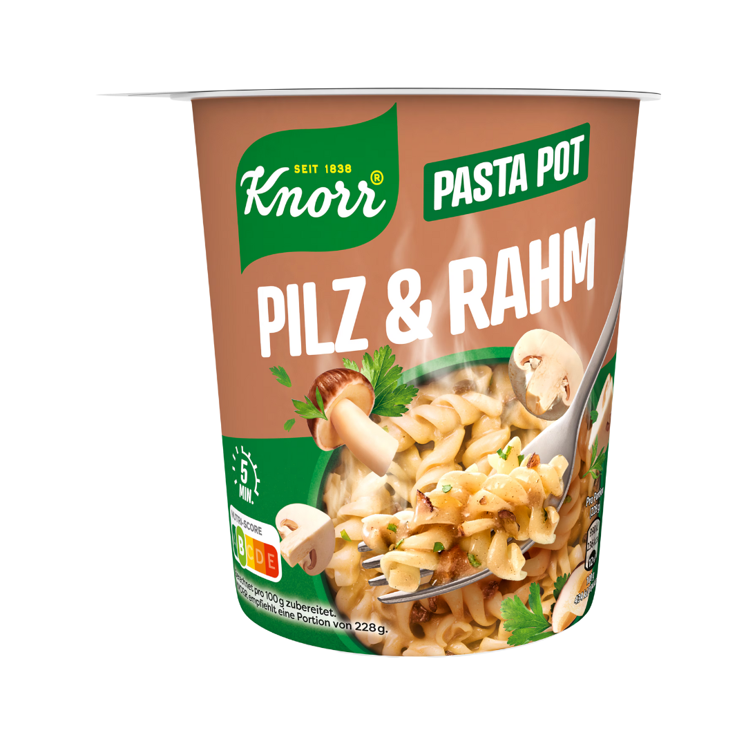 KNORR Pasta Snack Pot Pilz & Rahm Quick Meal (59g)