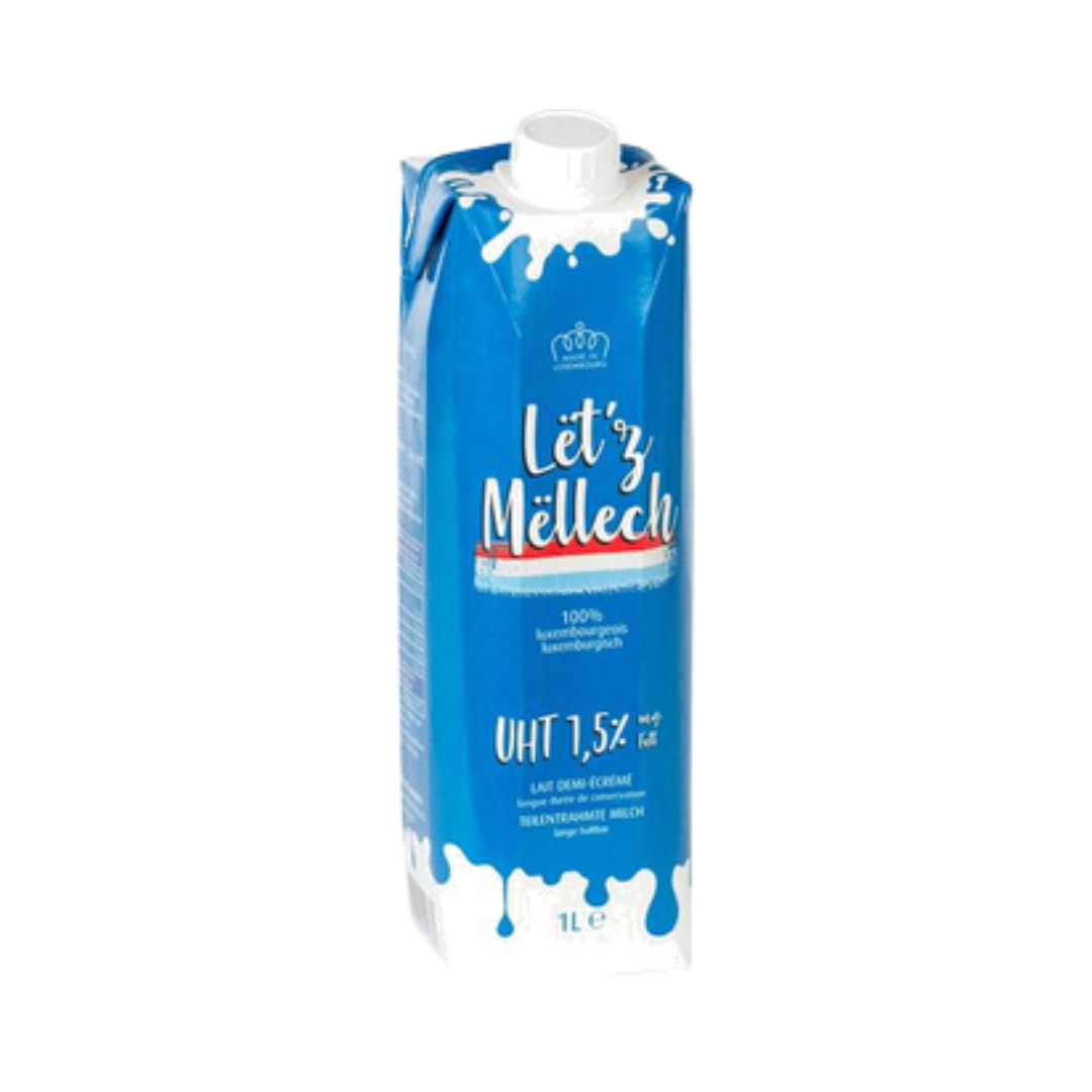 LËT'Z MËLLECH UHT 1,5% Fat (1L)