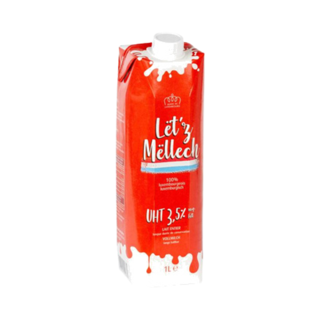 LËT'Z MËLLECH UHT 3,5% Fat (1L)