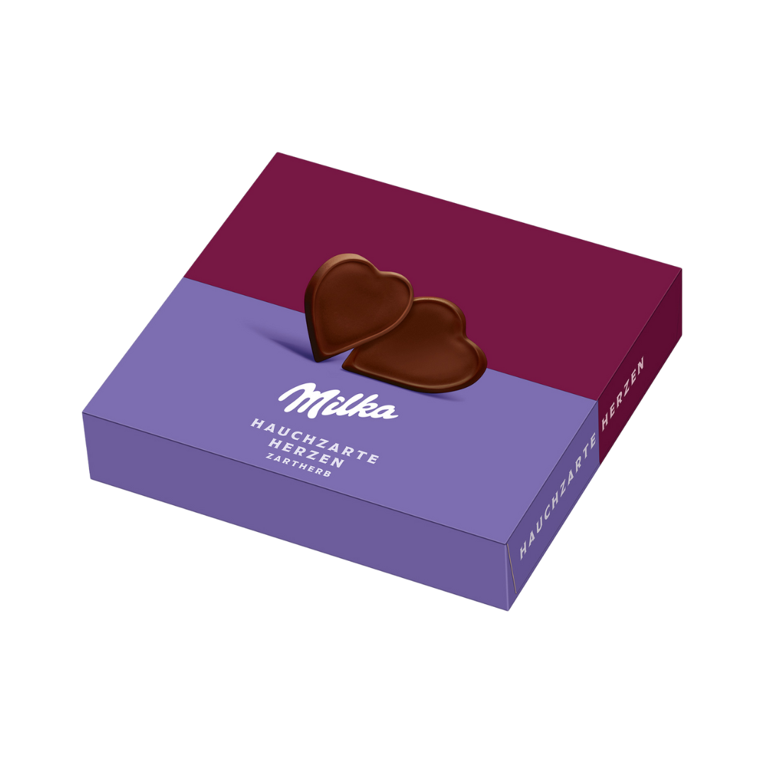 MILKA Hauchzarte Herzen Zartherb (130g)