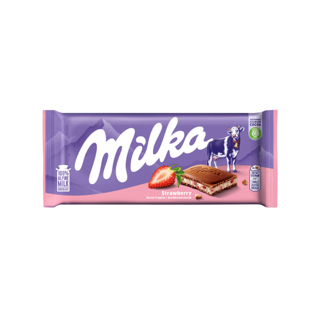 MILKA Chocolat au Fraises (100g)