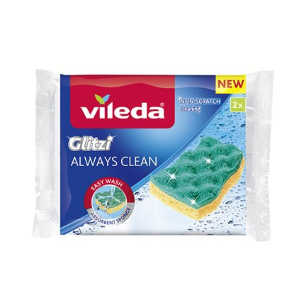 VILEDA Glitzi Non-Scratch Sponges (2pcs)