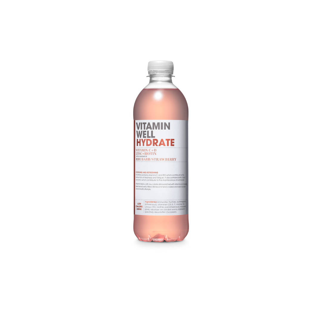 VITAMIN WELL Hydrate Rhubarb / Strawberry (50cl)