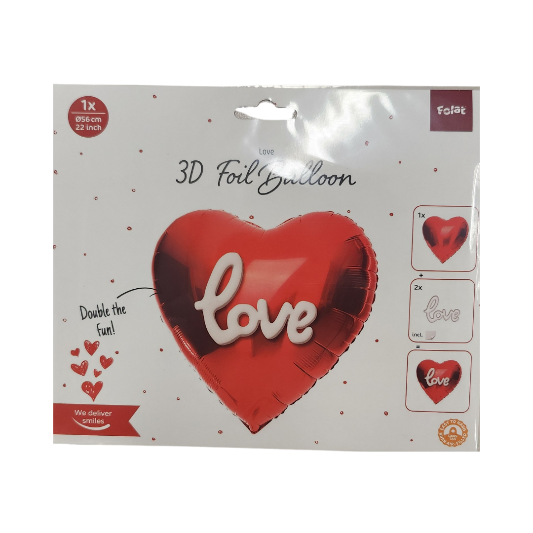 Valentine's Day 3D Balloon Ø 56 cm
