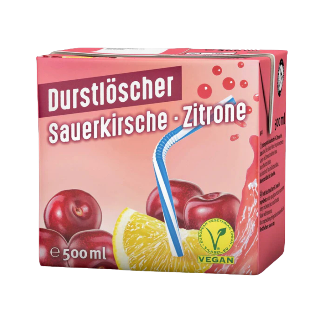 DURSTLÖSCHER Sauer Kirsche Zitrone Geschmack (500ml)