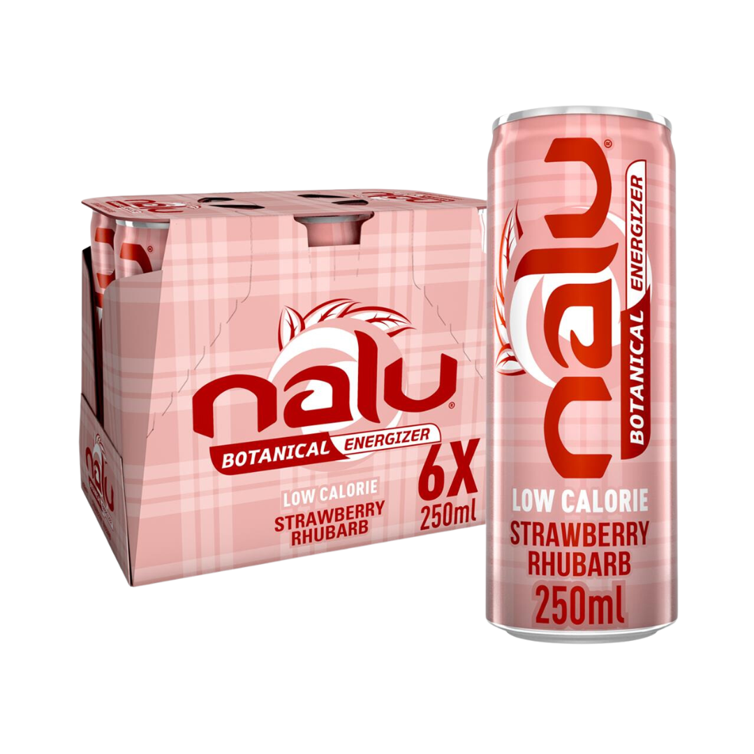 NALU Energy Drink Strawberry Rhubarb (6x25cl)