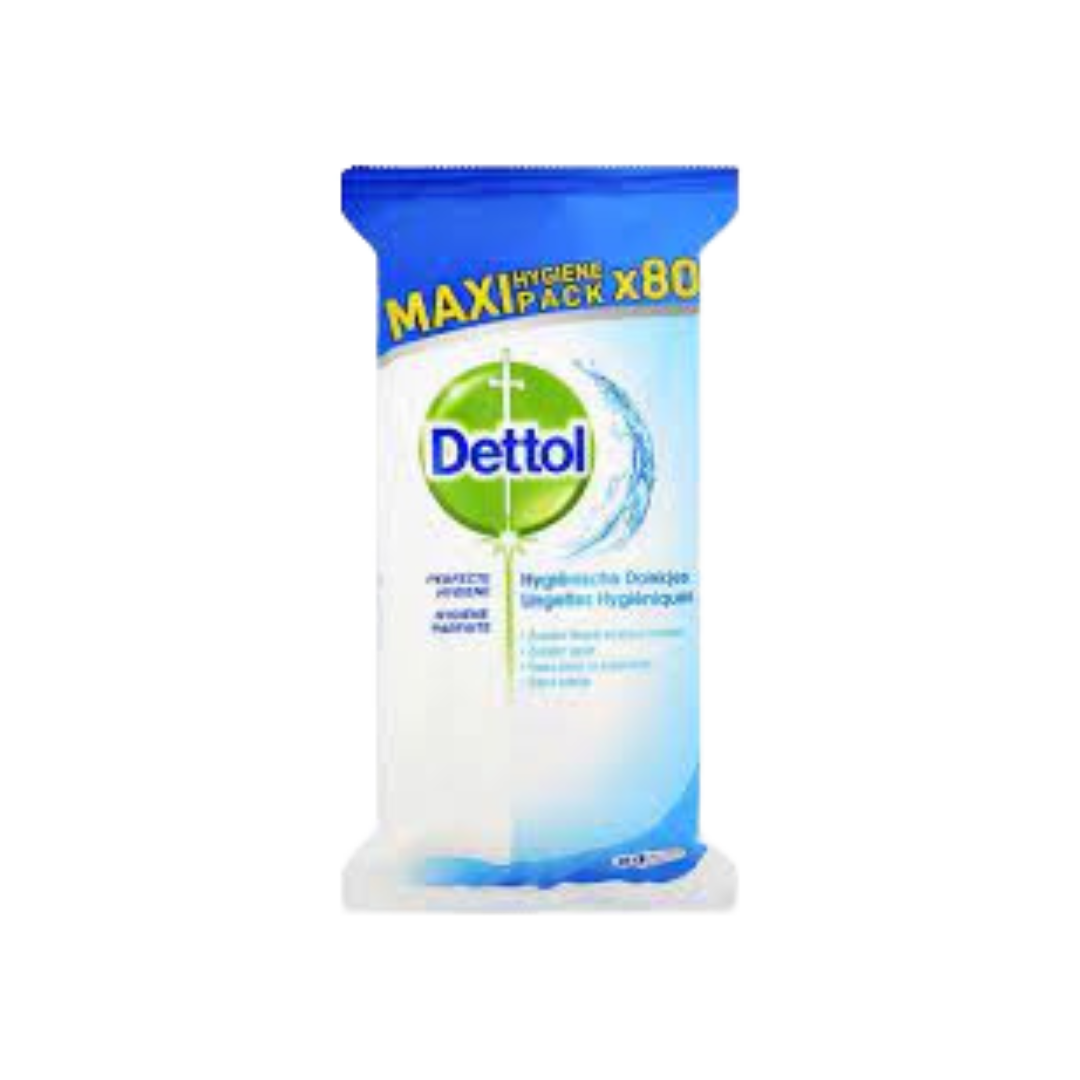 DETTOL Lingettes désinfectantes  (80 pièces)