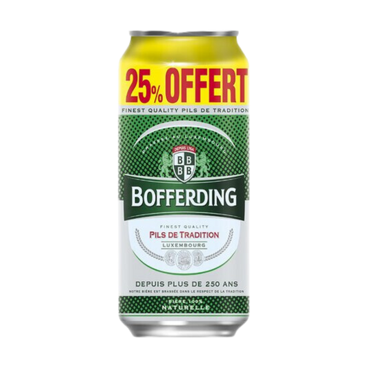 BOFFERDING Pils Beer 25% Gratis Can 4.8% (50cl)