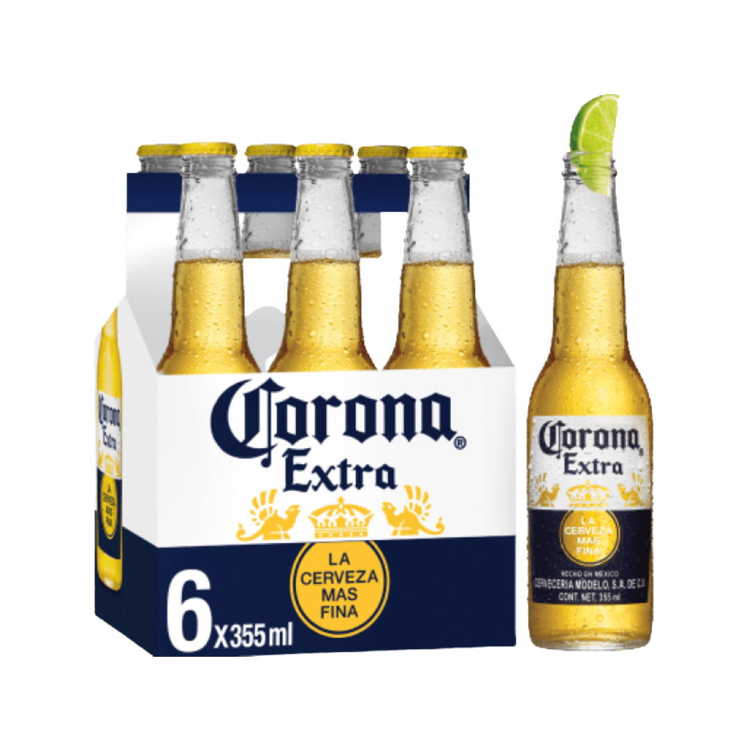 CORONA Bière blonde extra pâle 4,5 % (6 x 33 cl)