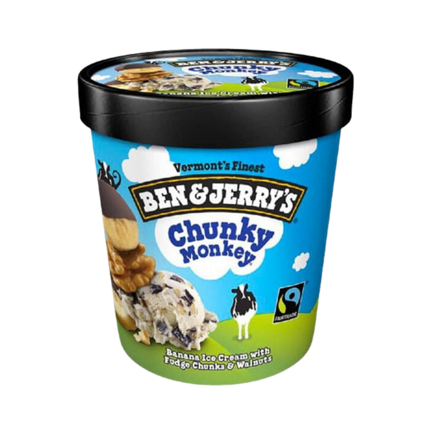 LIVERY_BEN & JERRY'S Chunkey Monkey (465ml)_Ice Cream_Luxembourg_open_now_delivery_livraison_convenience-store_ épicerie
