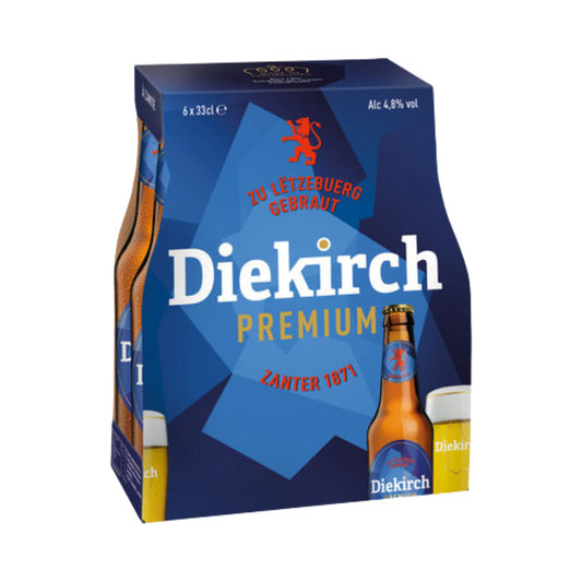 DIEKIRCH Premium Blond Beer Glass 4.8% (6x33cl)