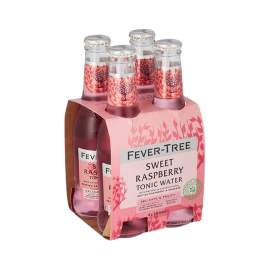 FEVER TREE Raspberry & Rhubarb Tonic Water (4x20cl)