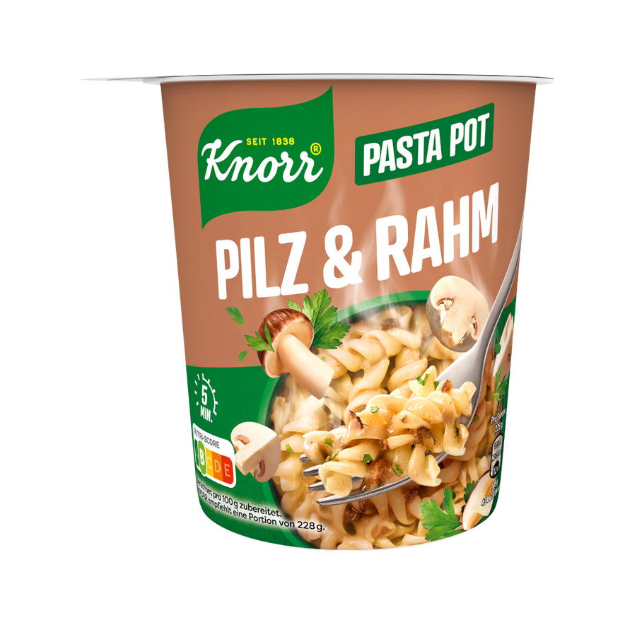 KNORR Pasta Snack Pot Pilz & Rahm Quick Meal (59g)