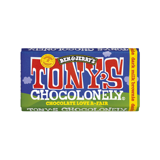 TONY'S CHOCOLONELY Ben & Jerry's Fairtrade Dark Milk Brownie Bar (180g)