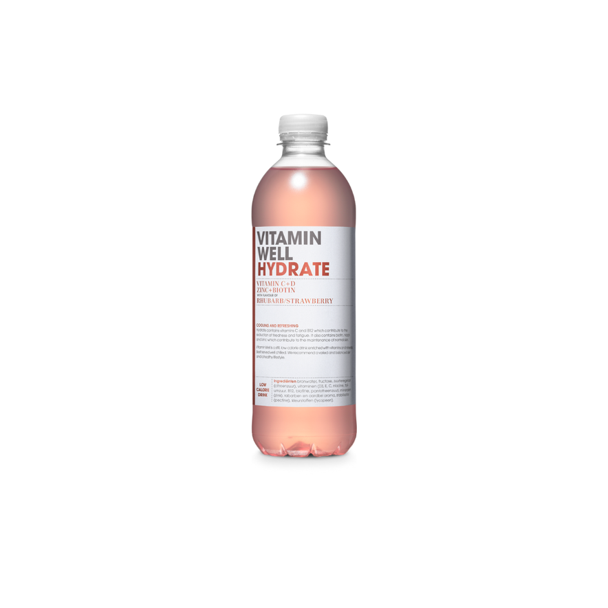 VITAMIN WELL Hydrate Rhubarb / Strawberry (50cl)
