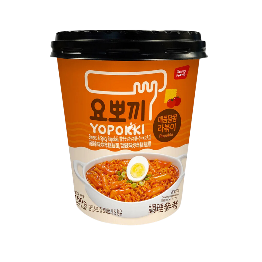 YOUNGPOONG Yopokki Cup Rapokki Sweet And Spicy (145g)
