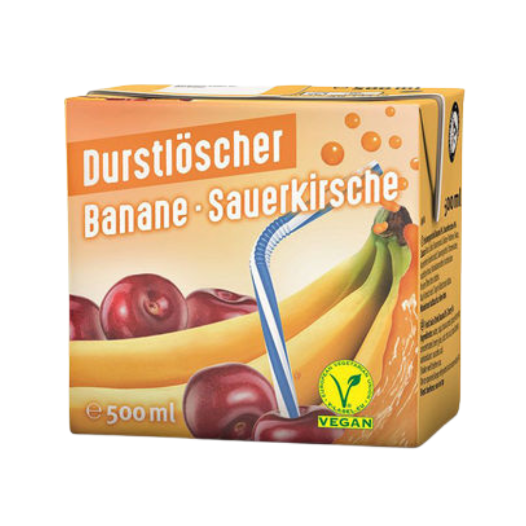 DURSTLÖSCHER Banane Sauerkirsche Geschmack (500ml)