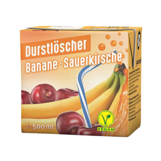 DURSTLÖSCHER Banane Sauerkirsche Geschmack (500ml)