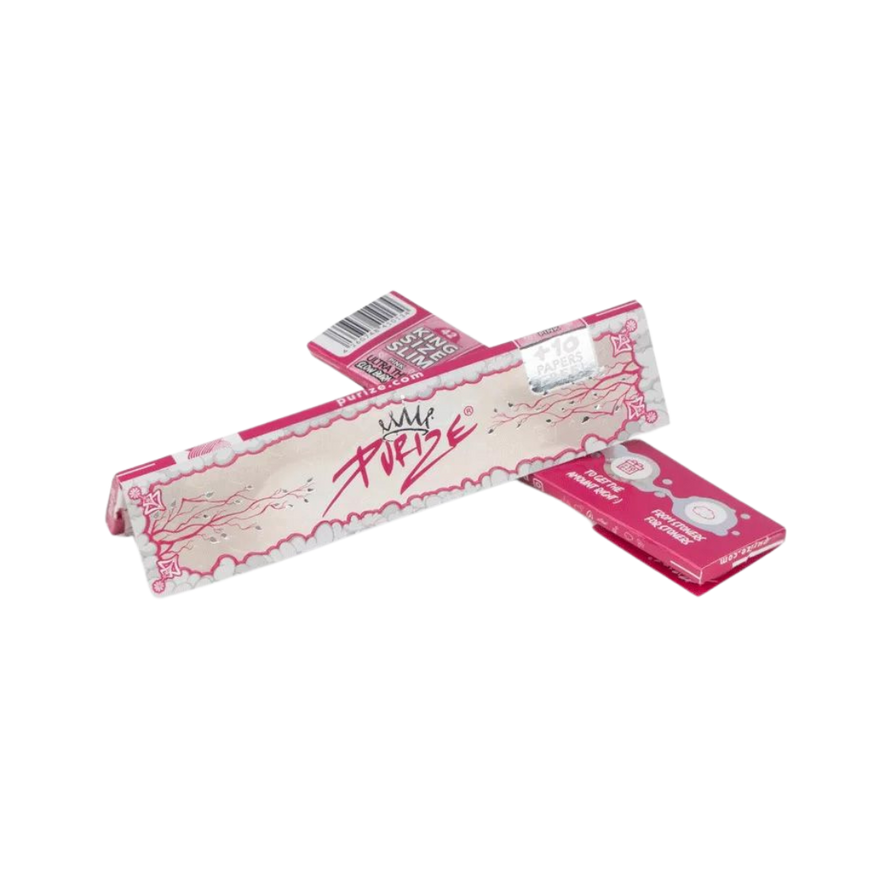 PURIZE Longpapers King Size Slim Pink (42pcs)