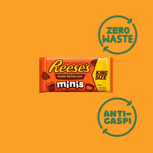 ZERO-WASTE REESE'S Peanut Butter Unwrapped Minis Cups King Size (70g)